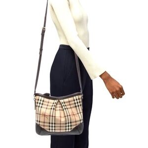 Burberry Markham Authentic Crossbody Beige and Black Crossbody Bag
